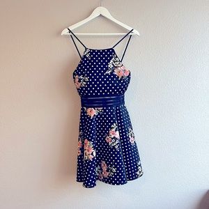 Polka Dot Floral Dress